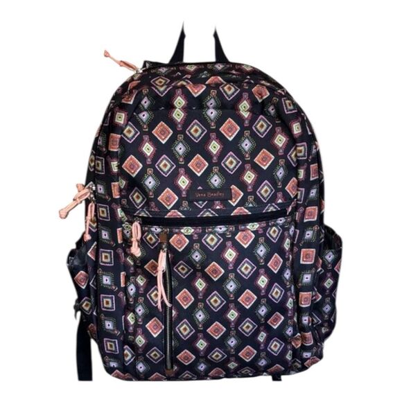 Vera Bradley Lighten Up Backpack Grand Navy Medallion New - Picture 2 of 12
